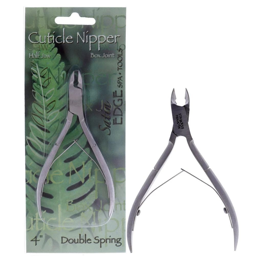 商品Satin Edge|Cuticle Nipper Double Spring - Half Jaw by Satin Edge for Unisex - 4 Inch Nippers,价格¥134,第1张图片