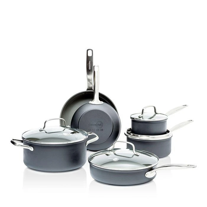 商品Greenpan|Chatham 10-Piece Ceramic Nonstick Cookware Set,价格¥1194,第1张图片详细描述