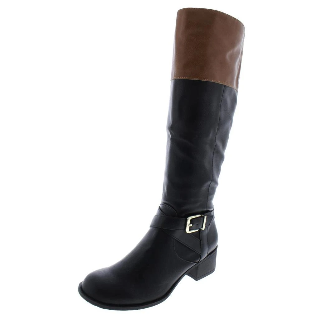 商品Style & Co|Style & Co. Womens Venesa Faux Leather Knee-High Riding Boots,价格¥85,第3张图片详细描述