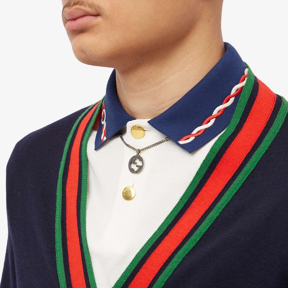 商品Gucci|Gucci Gucci Interlocking G Pendant Necklace,价格¥1938,第5张图片详细描述