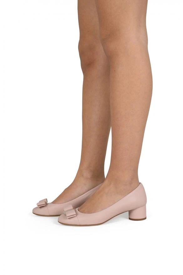商品Salvatore Ferragamo|Luxury shoes for women salvatore ferragamo ivrea pink powder pumps,价格¥2477,第2张图片详细描述