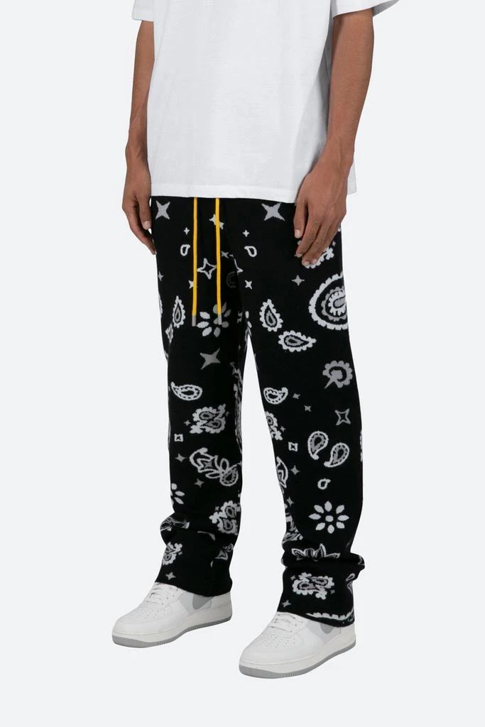 商品MNML|Paisley Knit Sweatpants - Black,价格¥286,第3张图片详细描述
