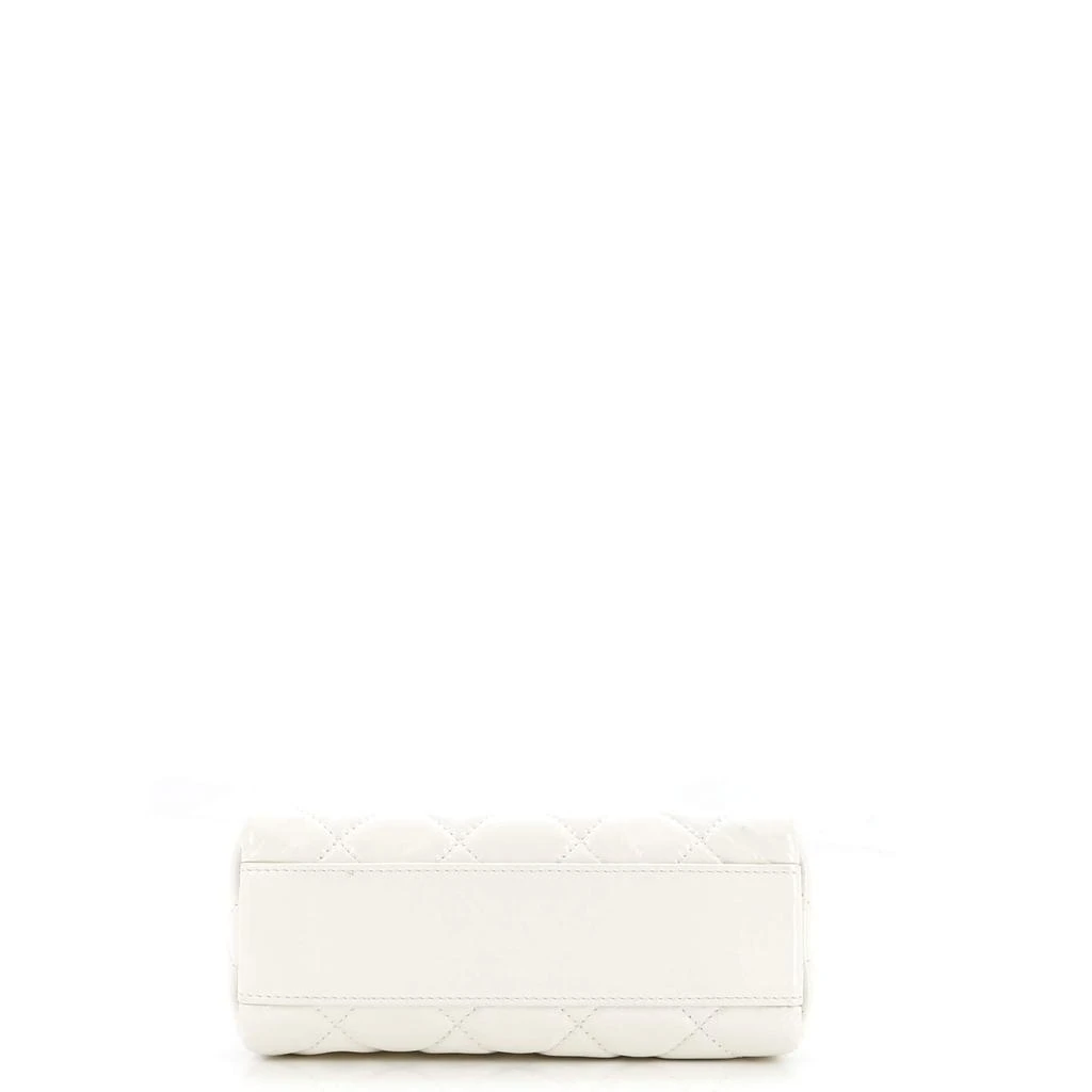 商品[二手商品] Chanel|Double Zip Top Handle Vanity Case with Chain Quilted Shiny Calfskin,价格¥37997,第4张图片详细描述