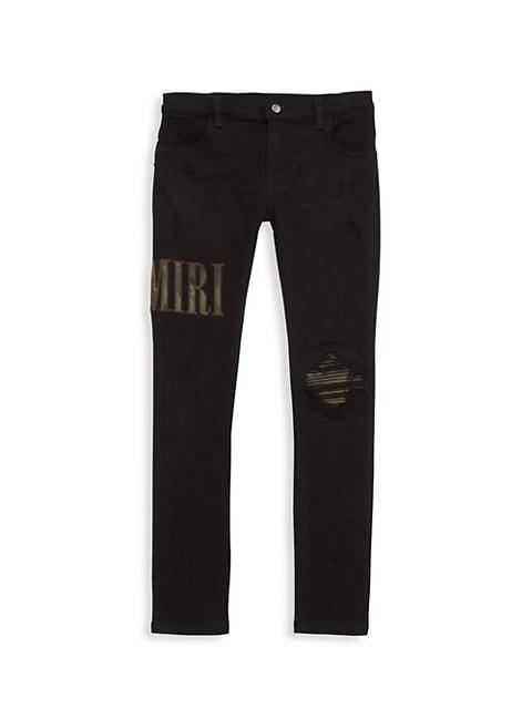 商品AMIRI|Little Boy's & Boy's Camo Logo Applique Jeans,价格¥5066,第1张图片