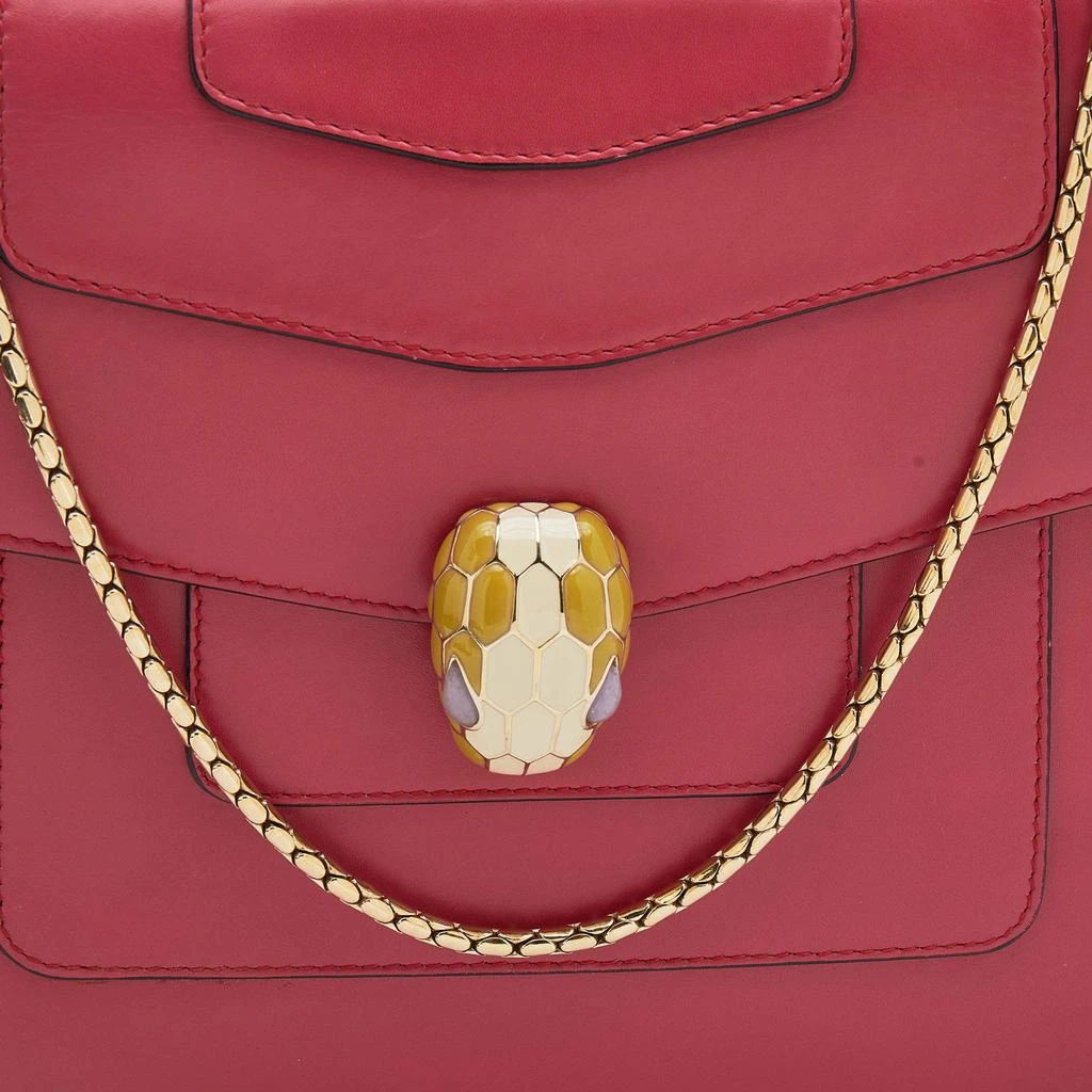 商品[二手商品] BVLGARI|Bvlgari Pink Leather Medium Serpenti Forever Shoulder Bag,价格¥9319,第5张图片详细描述