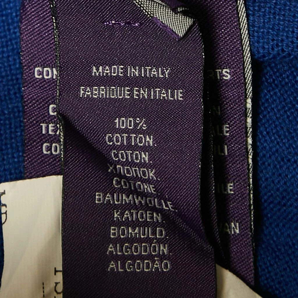 Ralph Lauren Purple Label Blue Jersey Long Sleeve Polo T-Shirt M 商品