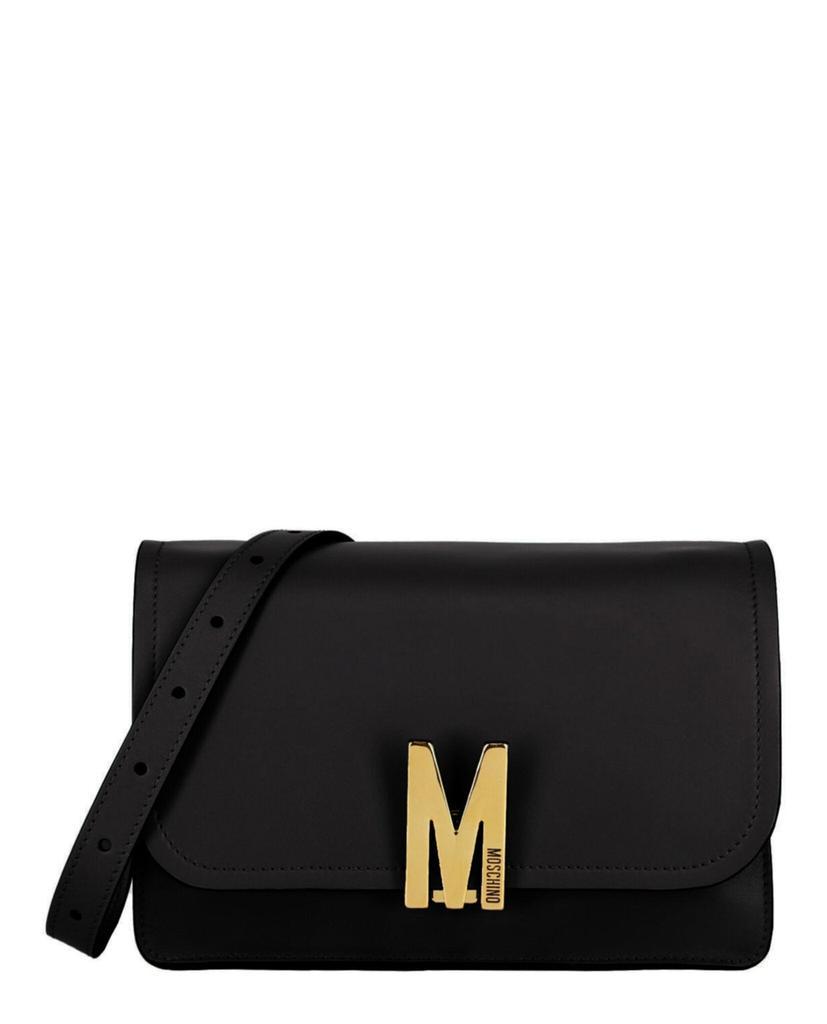 商品Moschino|M-Plaque Leather Crossbody,价格¥3486,第1张图片