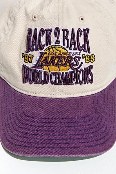 Mitchell & Ness UO Exclusive LA Lakers Back To Back Champs Baseball Hat商品第5张图片规格展示