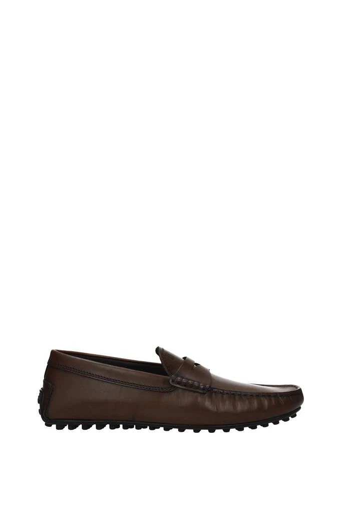 商品Tod's|Loafers Leather Brown Cocoa,价格¥3775,第1张图片