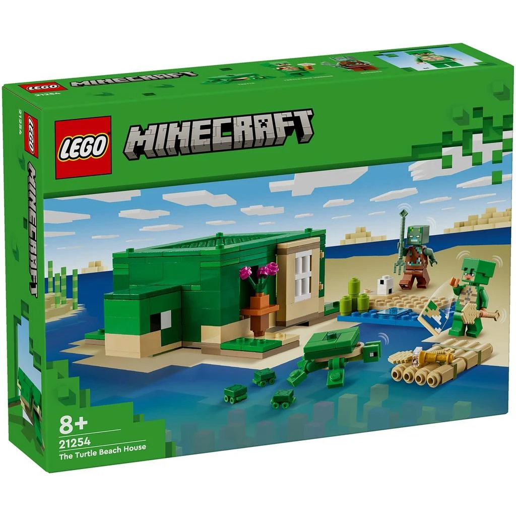 商品LEGO Minecraft The Turtle Beach House with Animal Toys 21254,价格¥242,第1张图片