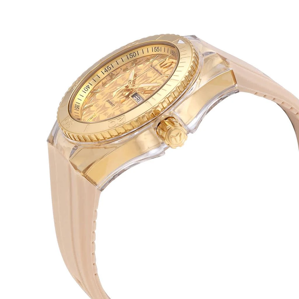 商品TechnoMarine|Technomarine Cruise Monogram Quartz Gold Dial Mens Watch TM-115064,价格¥1036,第2张图片详细描述