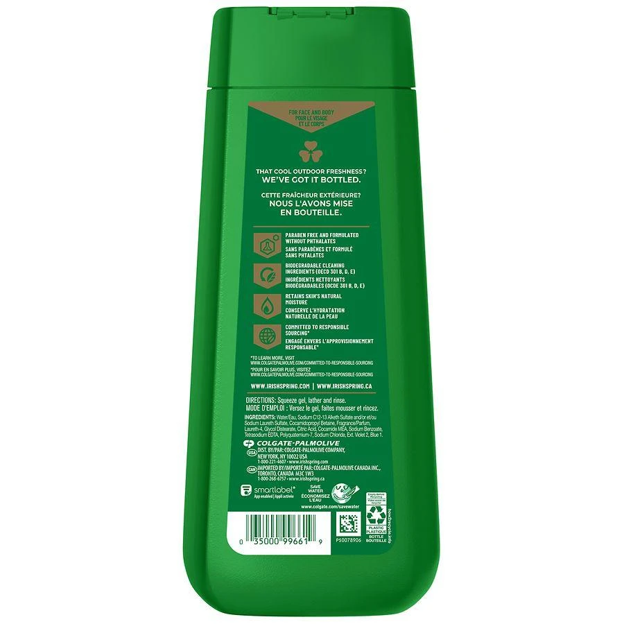 商品Irish Spring|Body Wash for Men Moisture Blast,价格¥52,第3张图片详细描述