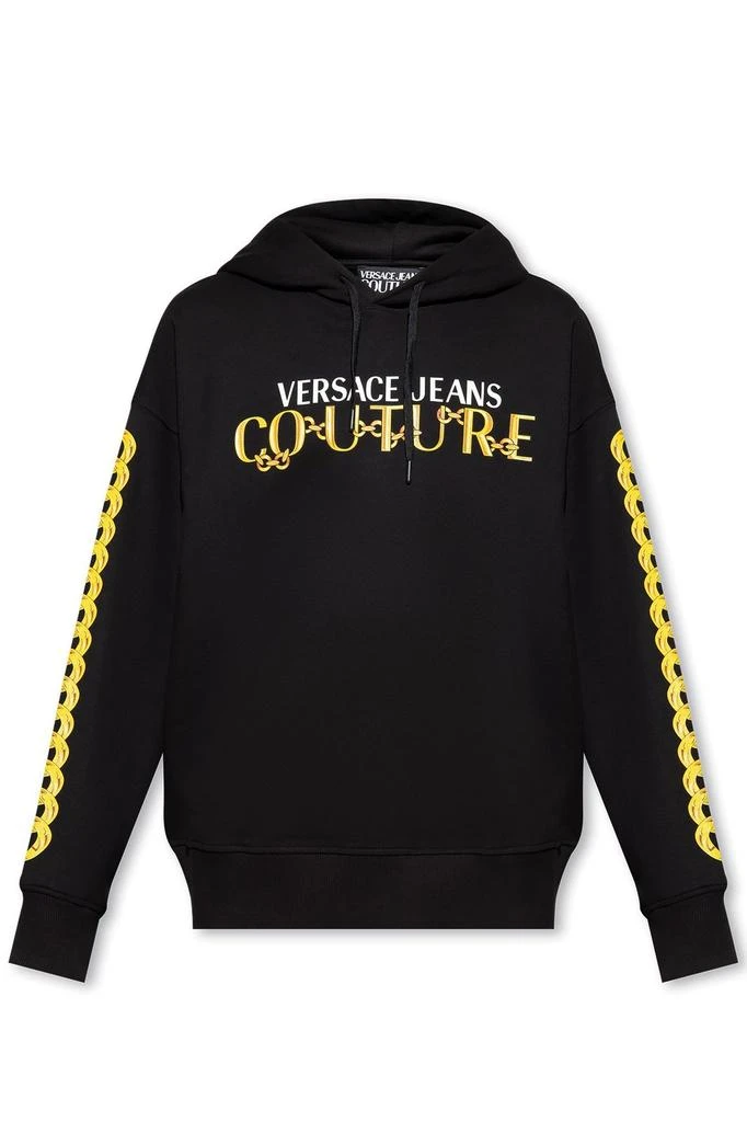 商品Versace|Versace Jeans Couture Logo Printed Drawstring Hoodie,价格¥1316,第1张图片