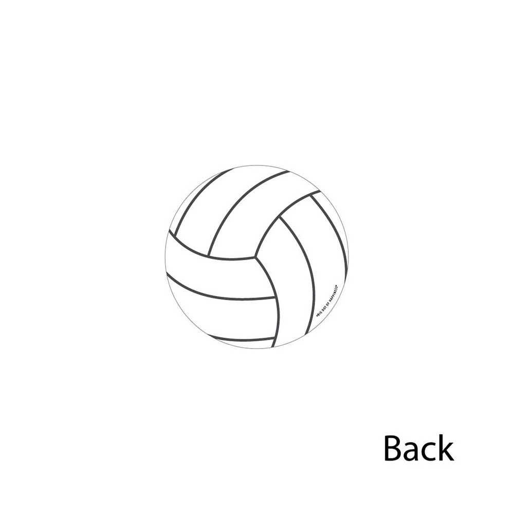 商品Big Dot of Happiness|Bump, Set, Spike - Volleyball - Decor DIY Party Essentials - 20 Ct,价格¥119,第3张图片详细描述