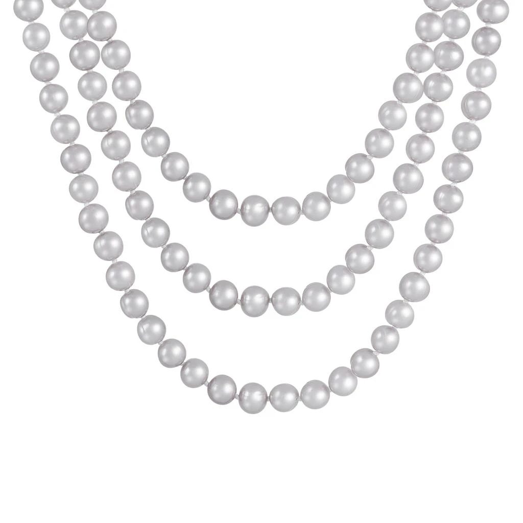 商品Splendid Pearls|Endless Pink 80" Freshwater Pearl Necklace,价格¥403,第4张图片详细描述