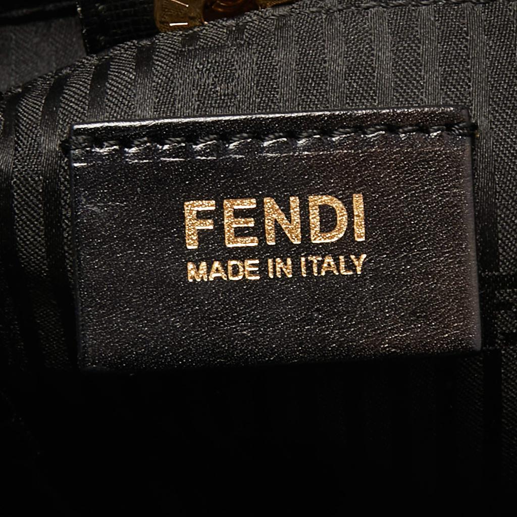 Fendi Black Leather Medium 2Jours Tote商品第8张图片规格展示