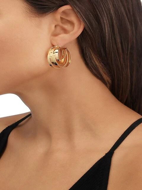 商品Lana|Flat 14K Yellow Gold Multi-Hoop Earrings,价格¥32928,第2张图片详细描述