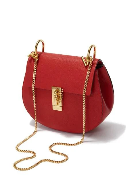 商品Chloé|Small Drew Leather Saddle Bag,价格¥13874,第3张图片详细描述