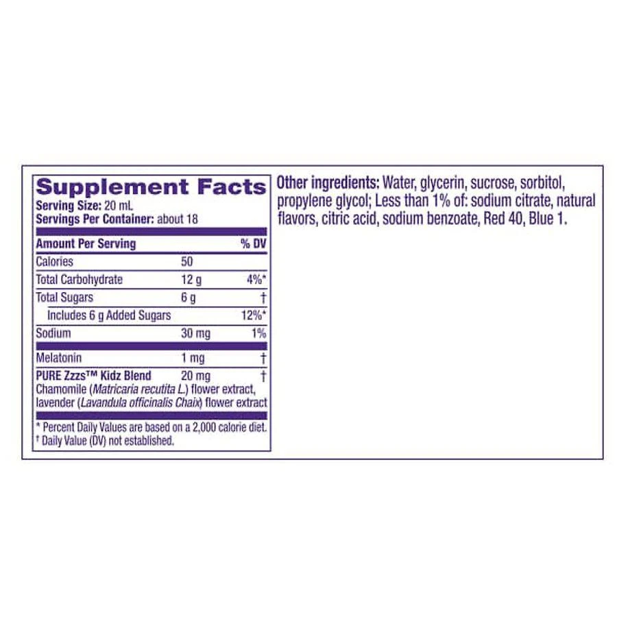 Liquid Melatonin Sleep Aid for Kids and Children Berry 商品