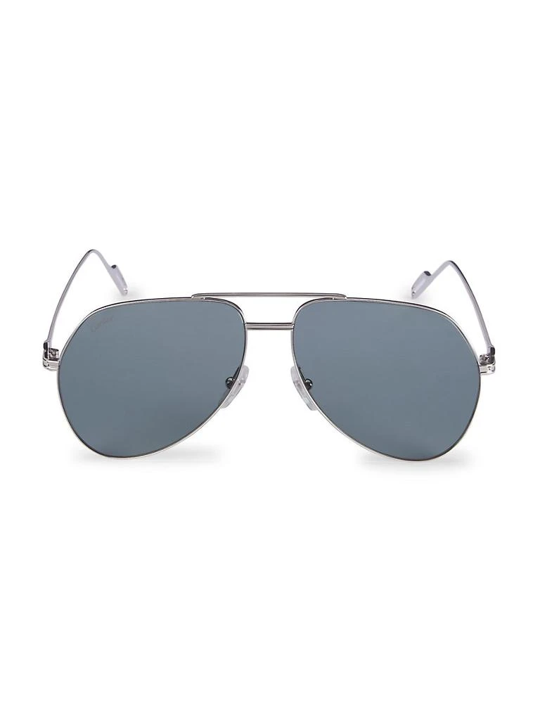 商品Cartier|60MM Metal Aviator Sunglasses,价格¥9722,第1张图片