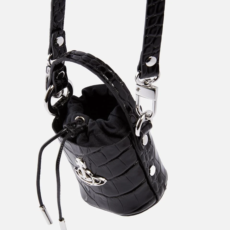 商品Vivienne Westwood|Vivienne Westwood Mini Daisy Croc-Effect Leather Bucket Bag,价格¥1675,第5张图片详细描述