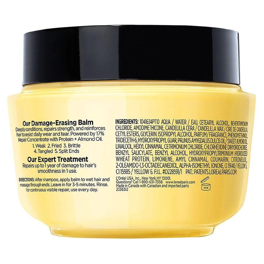 商品L'Oreal Paris|Total Repair 5 Damage-Erasing Balm, Almond and Protein,价格¥68,第2张图片详细描述