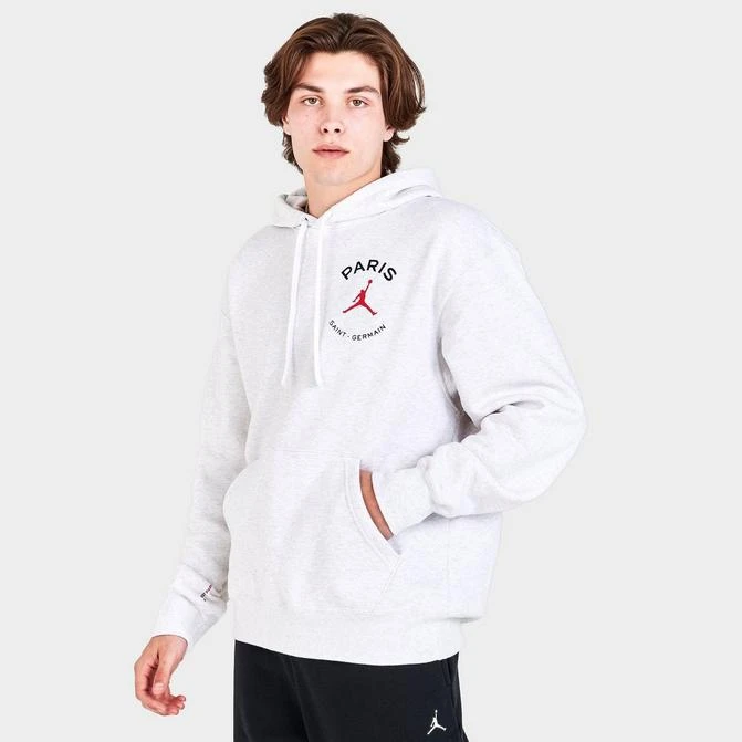 商品Jordan|Men's Jordan Paris Saint-Germain Logo Print Pullover Hoodie,价格¥222,第1张图片