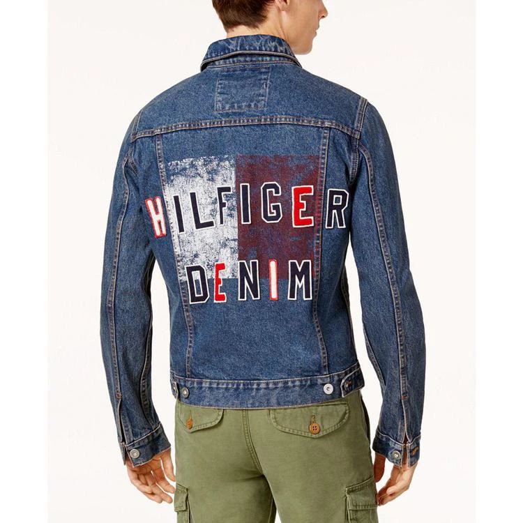 商品Tommy Hilfiger|Men's Graphic-Print Denim Jacket,价格¥507,第1张图片