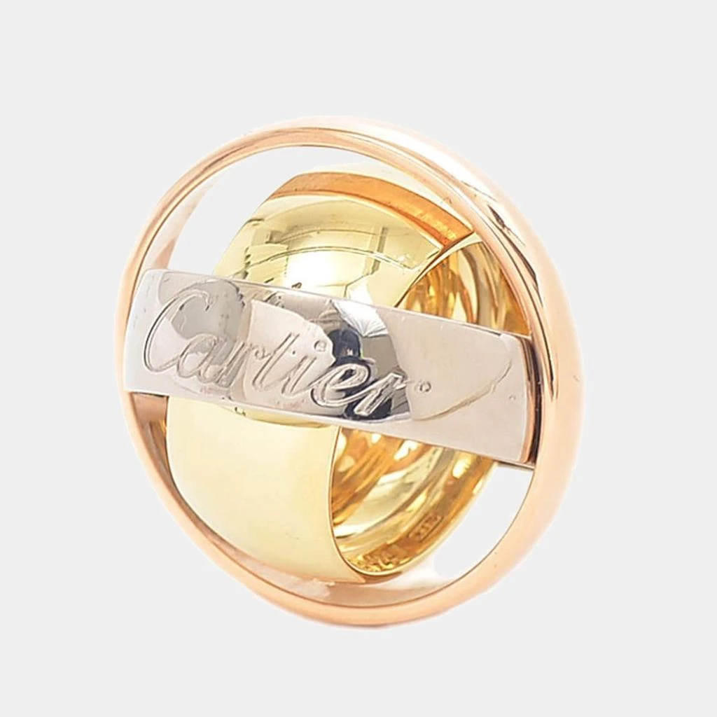 商品[二手商品] Cartier|Cartier Vintage Must Essence 18K Yellow Gold Rose Gold and White Gold Ring EU 50,价格¥12650,第4张图片详细描述