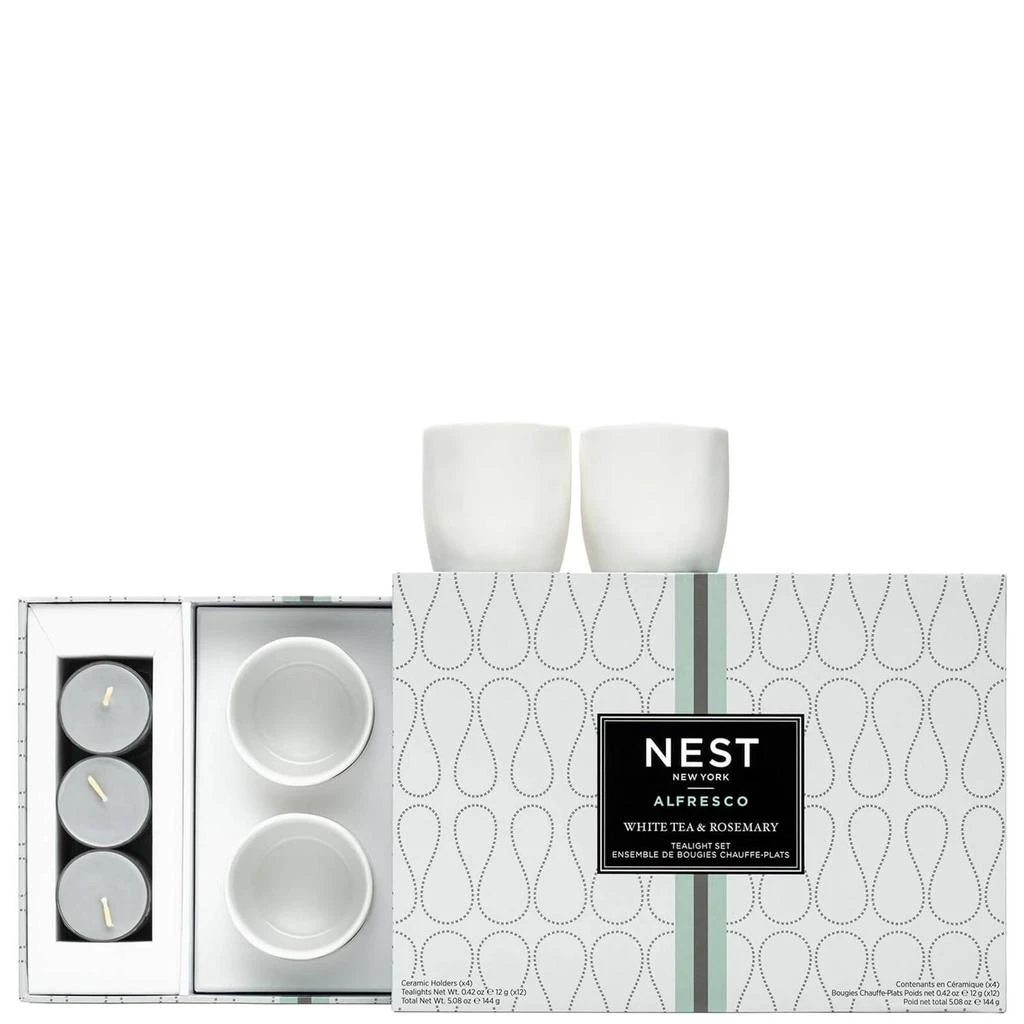 商品NEST New York|NEST New York White Tea and Rosemary Alfresco Tealight Holders Tealights Set,价格¥416,第3张图片详细描述