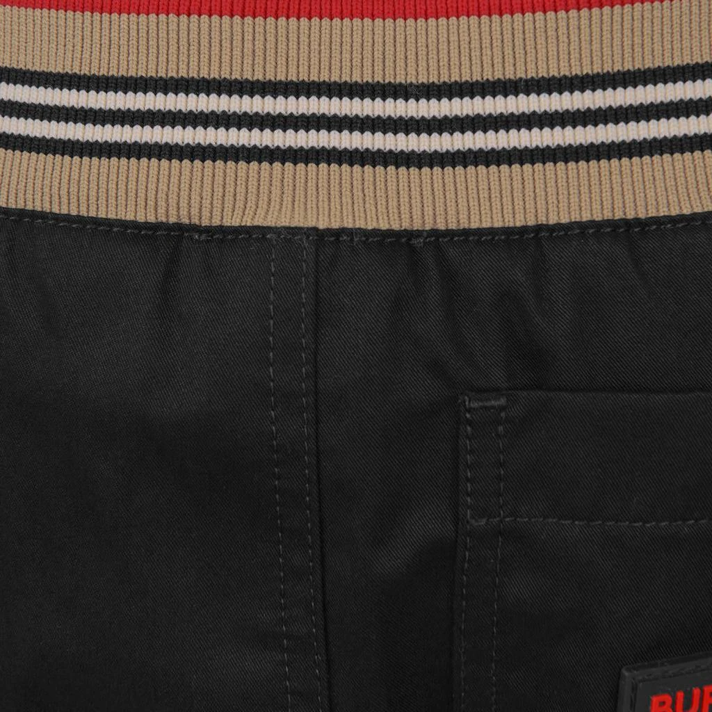 商品Burberry|Burberry Black  Baby Boys Cotton Trousers,价格¥1224,第2张图片详细描述