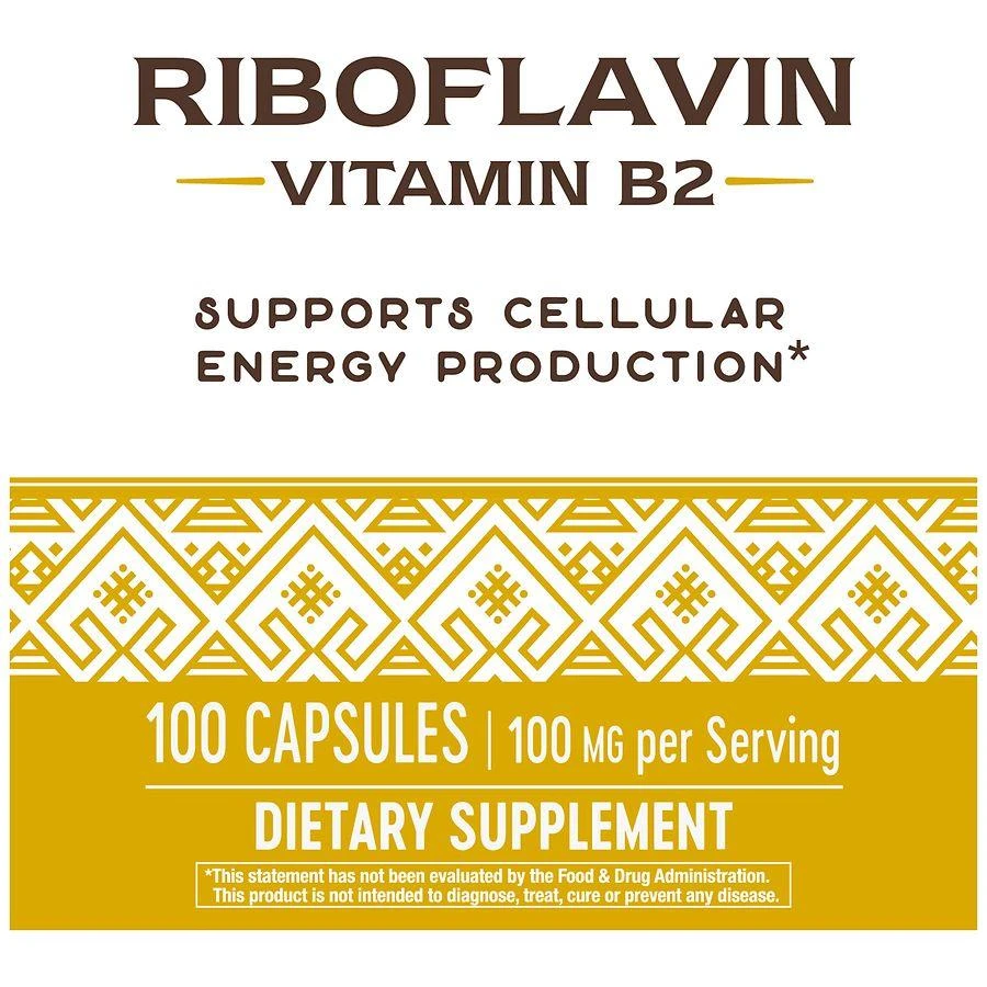 商品Nature's Way|Riboflavin Vitamin B2 Capsules,价格¥83,第3张图片详细描述