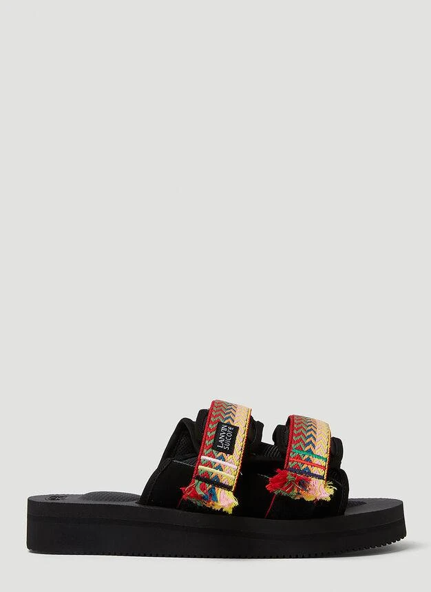 商品Lanvin|x Suicoke Flat Sandals in Black,价格¥1855,第1张图片