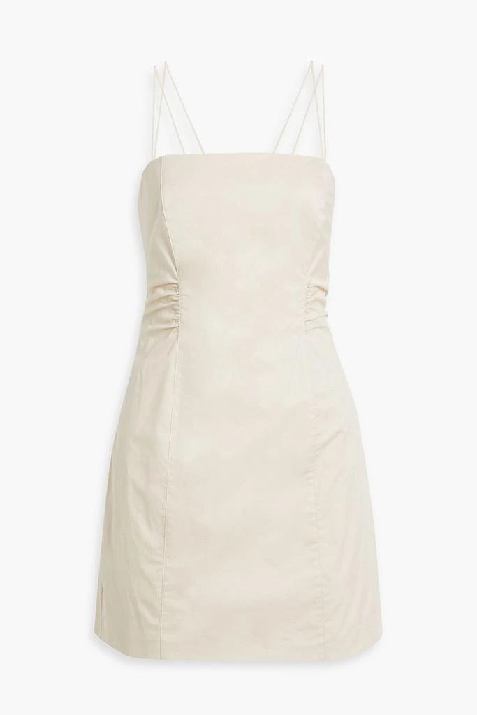 商品FRAME|Cutout cotton-blend poplin mini dress,价格¥1805,第1张图片