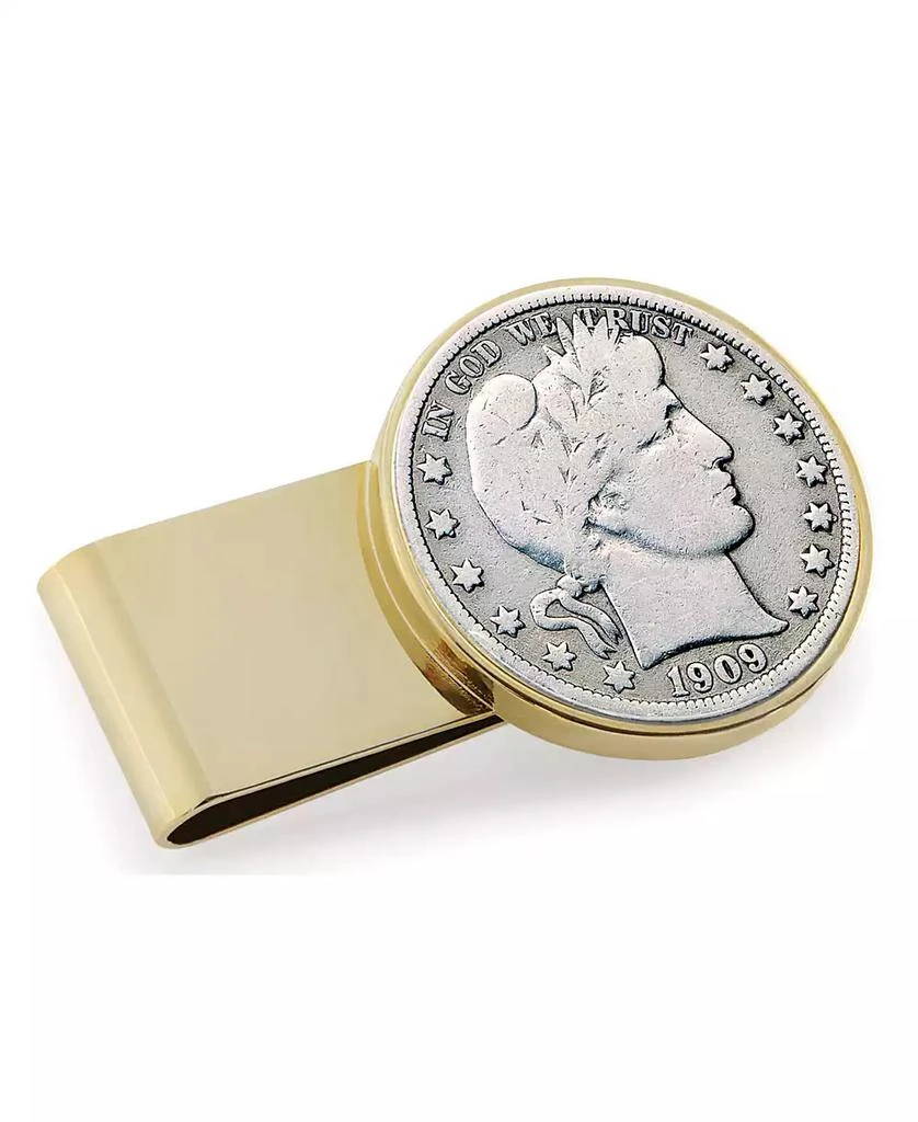 商品American Coin Treasures|Men's Silver Barber Half Dollar Stainless Steel Coin Money Clip,价格¥598,第1张图片