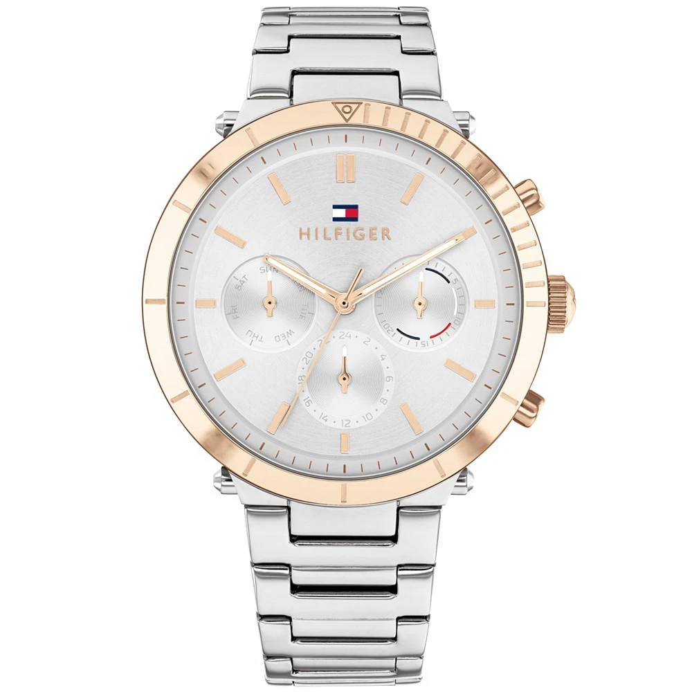 商品Tommy Hilfiger|Women's Chronograph Stainless Steel Bracelet Watch 38mm,价格¥930,第1张图片