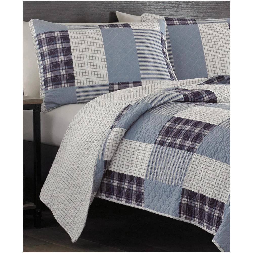 商品Eddie Bauer|Camano Island Plaid Purple Reversible 2-Piece Twin Quilt Set,价格¥1142,第2张图片详细描述