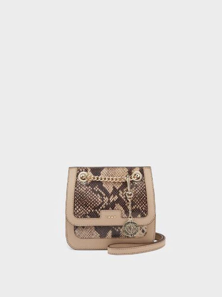 商品DKNY|Crosshatch Printed Python Mini Flap Crossbody,价格¥454,第1张图片