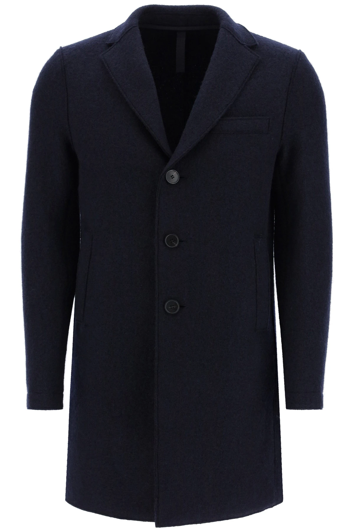 商品【商品预售7天】 Harris Wharf London|Harris Wharf London 男士大衣 C9101MLC358 深蓝色,价格¥1819,第1张图片