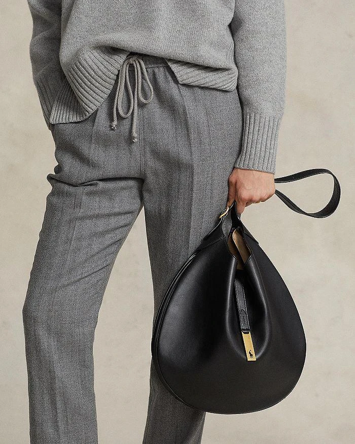 商品Ralph Lauren|Polo ID Large Hobo Shoulder Bag,价格¥5891,第4张图片详细描述