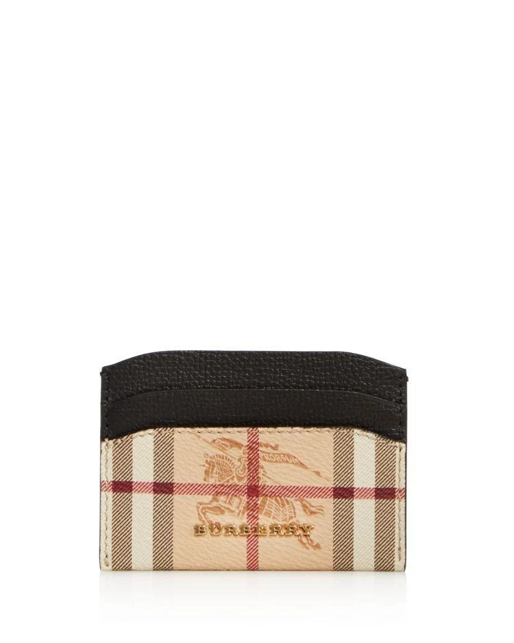 商品Burberry|Izzy Check Leather Card Case ,价格¥786,第1张图片