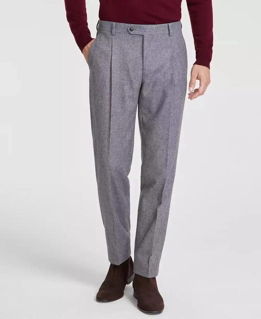 商品Tommy Hilfiger|Men's Relaxed Modern-Fit Tweed Suit Separate Pants,价格¥433,第1张图片