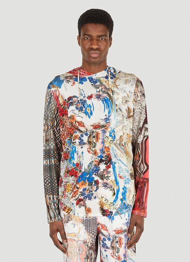 商品MARINE SERRE|Multi Print Hooded Sweatshirt in Multicolour,价格¥1926,第1张图片