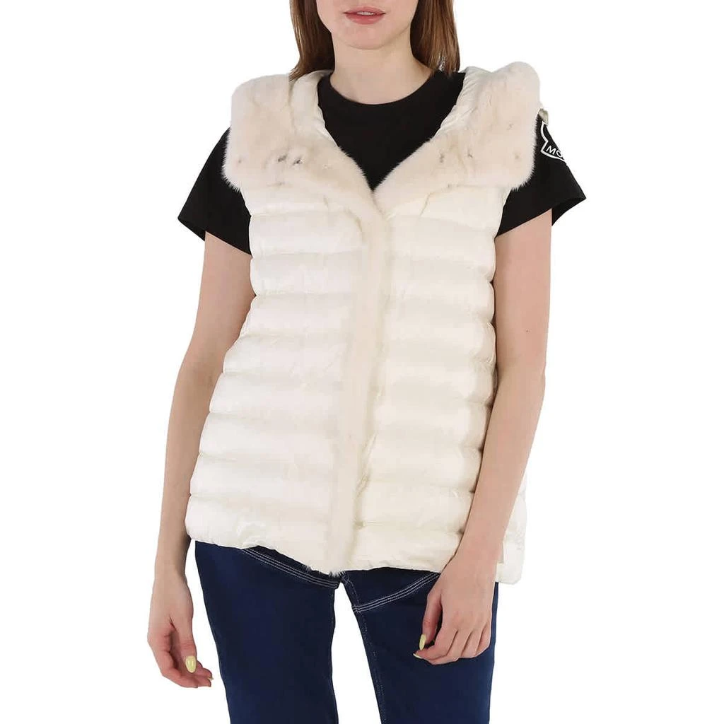 商品Moncler|Moncler Ladies Nylon Leger Beurre Hooded Gilet, Brand Size 3 (Large),价格¥15773,第1张图片