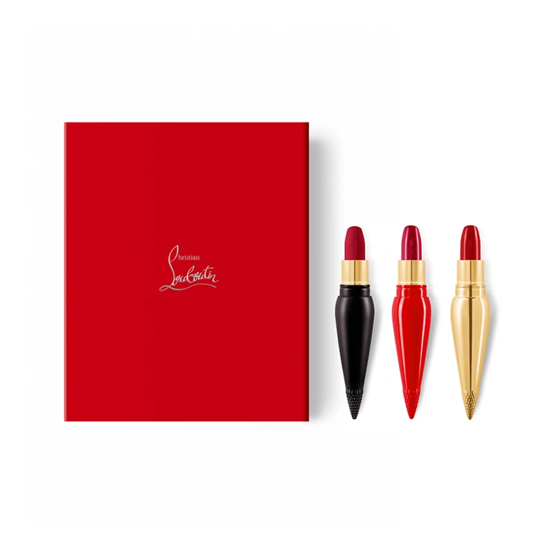 商品Christian Louboutin|路铂廷女王权杖口红套装礼盒3件套 001哑光+缎光+奢润,价格¥876,第1张图片