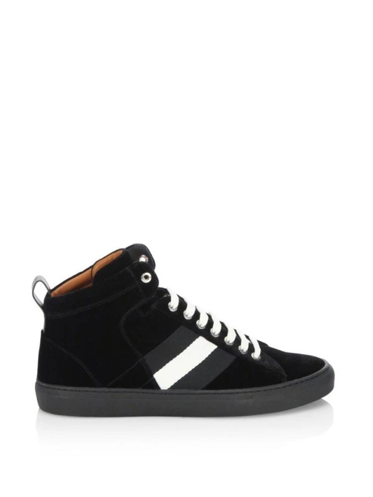 商品Bally|Hedern Velvet High-Top Sneakers,价格¥1771,第5张图片详细描述