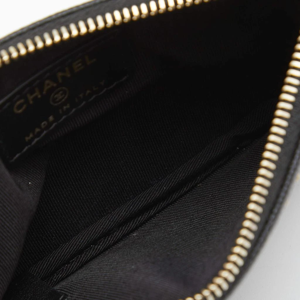 商品[二手商品] Chanel|Chanel Black Caviar Leather Deauville Studded Zip Case,价格¥3194,第2张图片详细描述