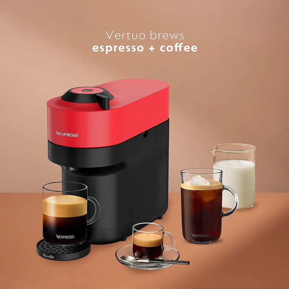 Vertuo Pop+ Coffee and Espresso Maker by Breville in Red 商品