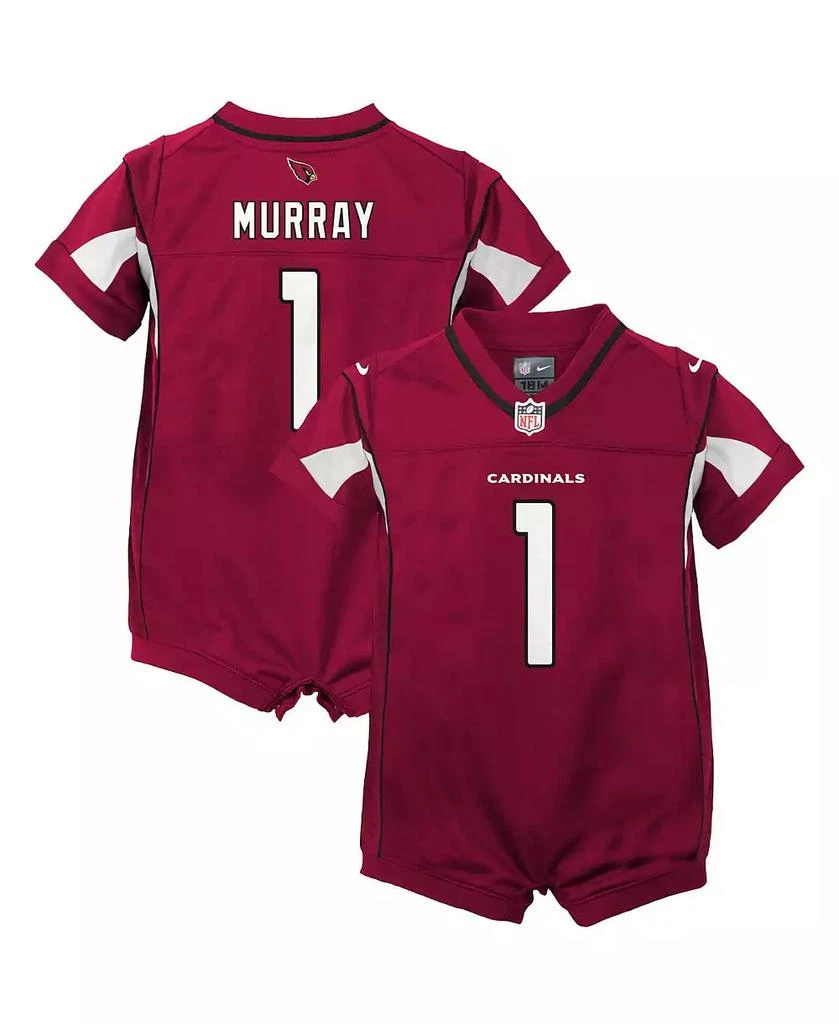 商品NIKE|Boys and Girls Newborn and Infant Kyler Murray Cardinal Arizona Cardinals Game Romper Jersey,价格¥275,第1张图片