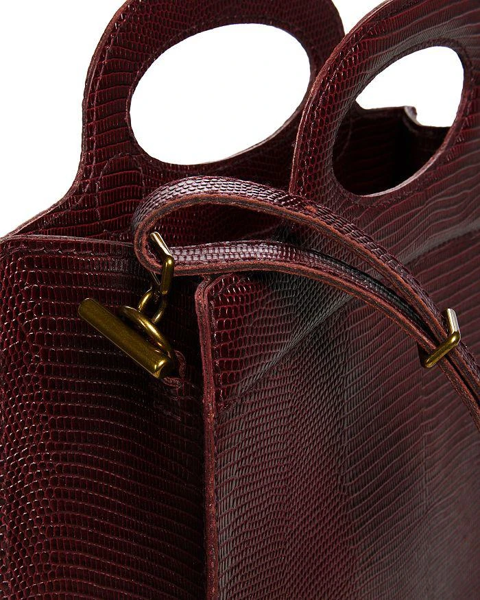 Toggle Embossed Leather Top Handle Bag 商品